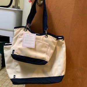 Thermal lined insulated picnic/boat tote set